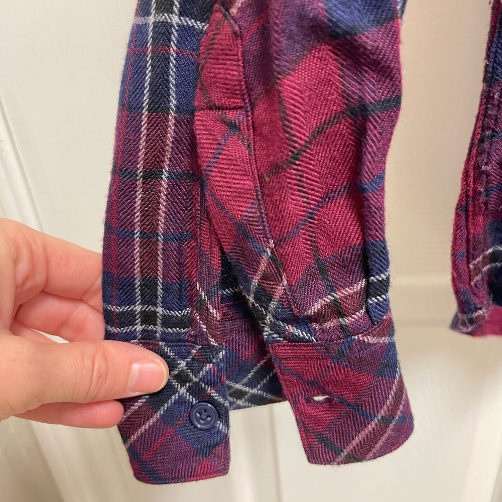 Rails Hunter Button Down In Oxblood/Navy - image 5